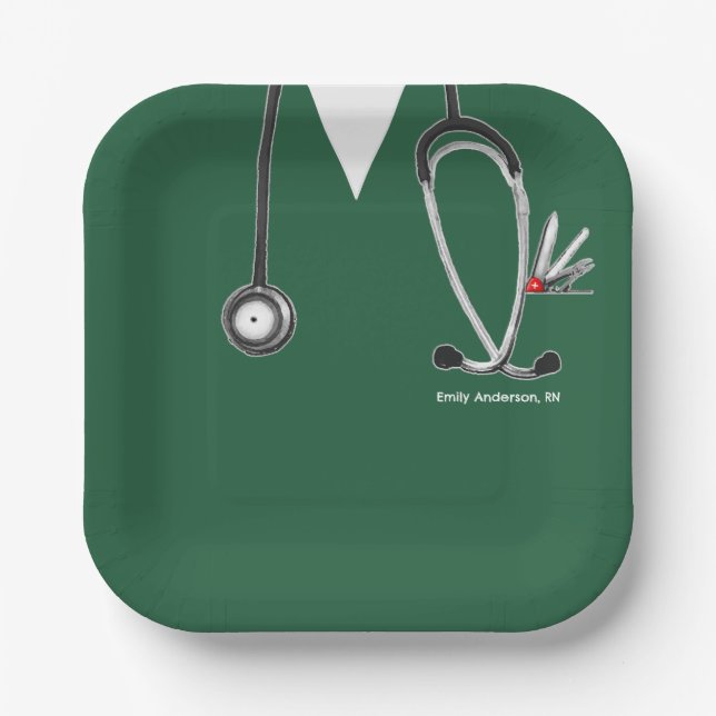 Papiertafel für die Krankenpflege Pappteller (Vorderseite)