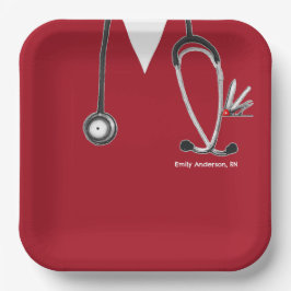 Papiertafel für die Krankenpflege Pappteller