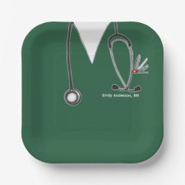 Papiertafel für die Krankenpflege Pappteller