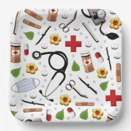 Papiertafel für die Krankenpflege Pappteller