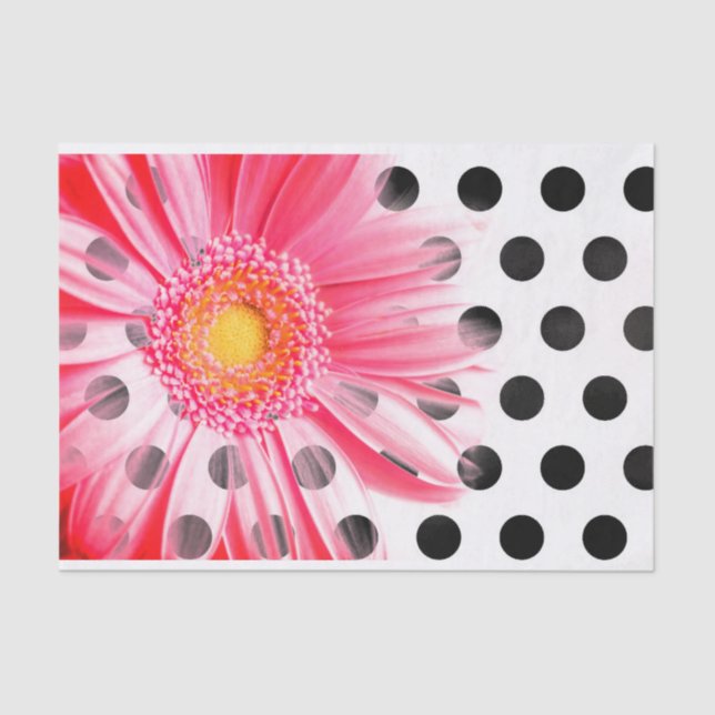 Papiertafel für die rosa Blume Seidenpapier (Vorderseite)