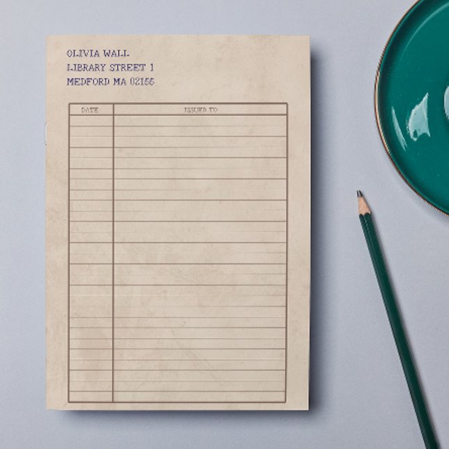 Papiertafel für die Vintage Retro-Bibliothek Briefpapier (Von Creator hochgeladen)