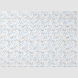 Papiertafel für graue und blaue Punkte Seidenpapier