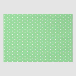 Papiertafel/grüne Polka-Punkte Seidenpapier