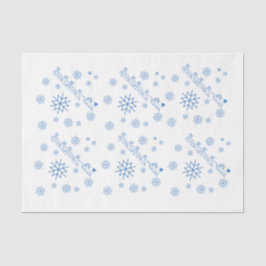 Papiertafel - Weihnachtsmann, Schlitten, Schneeflo Seidenpapier