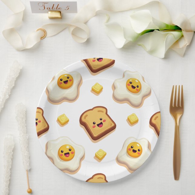 Papiertafel zum Thema Fun Food Pappteller (Hochzeit)