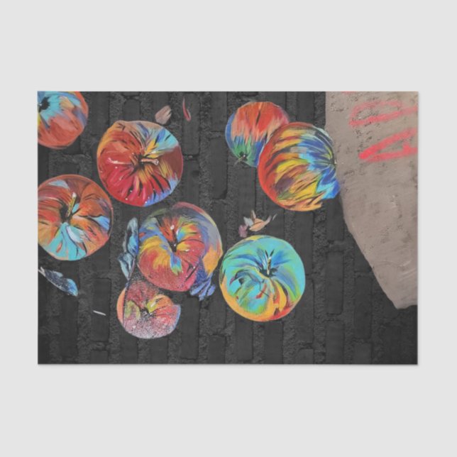 Papiertaschentuch, Apfelfarbensack Seidenpapier (Vorderseite)