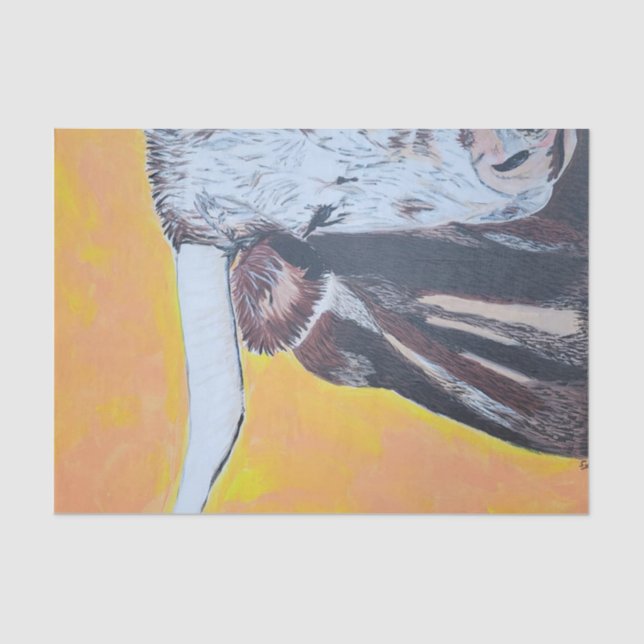 Papiertaschentuch, langes Horn Seidenpapier (Vorderseite)