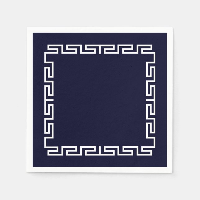 Papiertaschentuch "Mykonos" Serviette (Vorderseite)