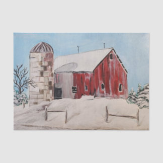 Papiertaschentücher, alte Scheune Seidenpapier