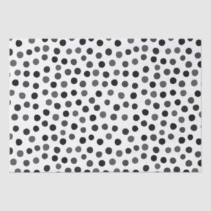 Papiertaschentücher aus schwarz-weiß-Polka Seidenpapier