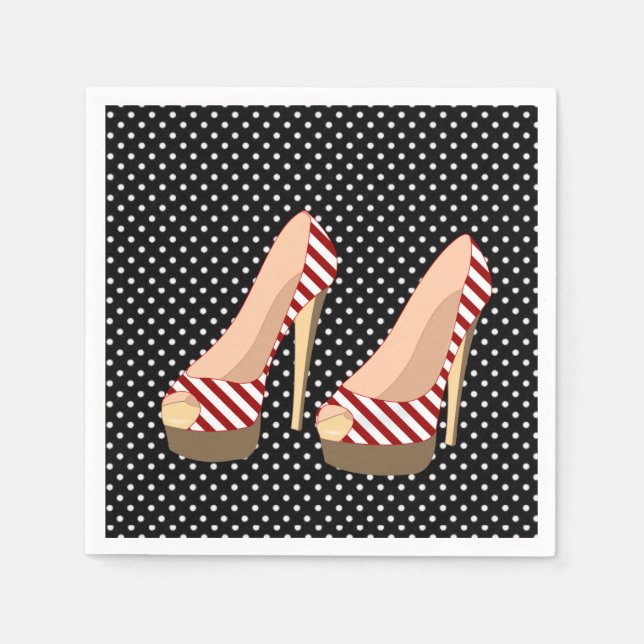 Papiertaschentücher Schuh Serviette (Vorderseite)
