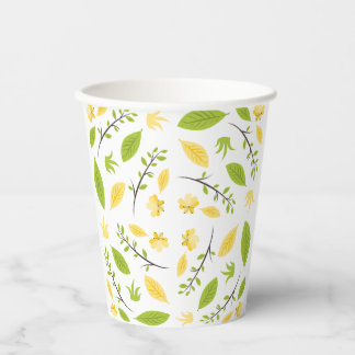 Papiertasse mit Blumenmuster Pappbecher