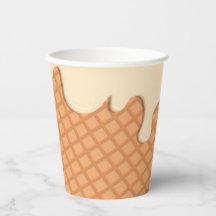 Papiertasse mit Eis-Creme
