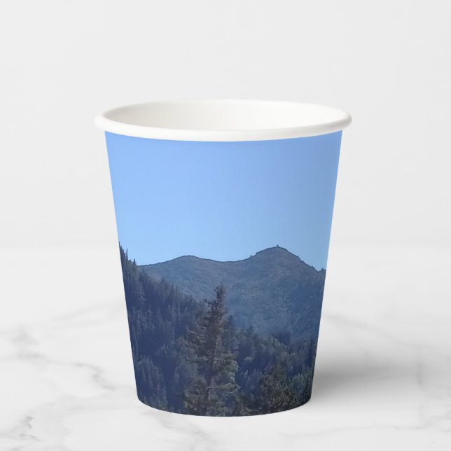 Papiertasse Tamalpais und Redwood Trees Pappbecher (Vorderseite)