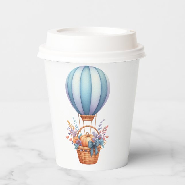 Papiertasse Whimsical Herbst Babydusche Cups Pappbecher (Vorderseite)