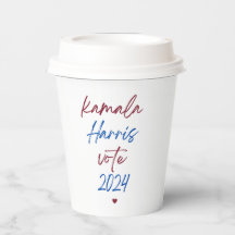 Papiertassen für Kamala Harris 2024