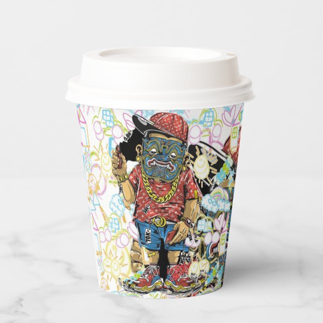 Papiertassen Pappbecher (Vorderseite)