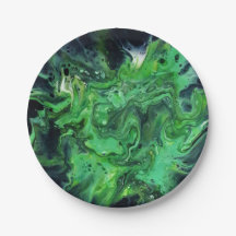 Papierteller. Abstraktes Muster. Anetka.