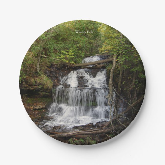 Papierteller Wagner Falls (Vorderseite)