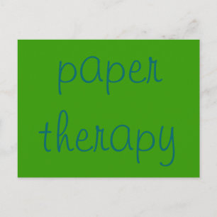 Papiertherapie Postkarte