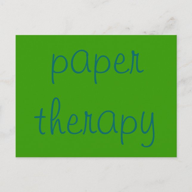 Papiertherapie Postkarte (Vorderseite)