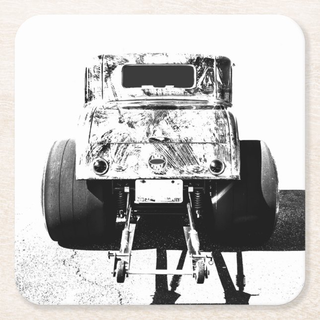 Papiertränke Rechteckiger Pappuntersetzer (Vorderseite)