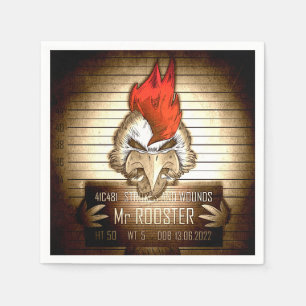 Papiertuch Mr. Rooster Vintage Serviette