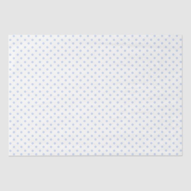 Papiertücher/Blatt-blaue Polka-Dosen-Papiere Seidenpapier (Vorderseite)