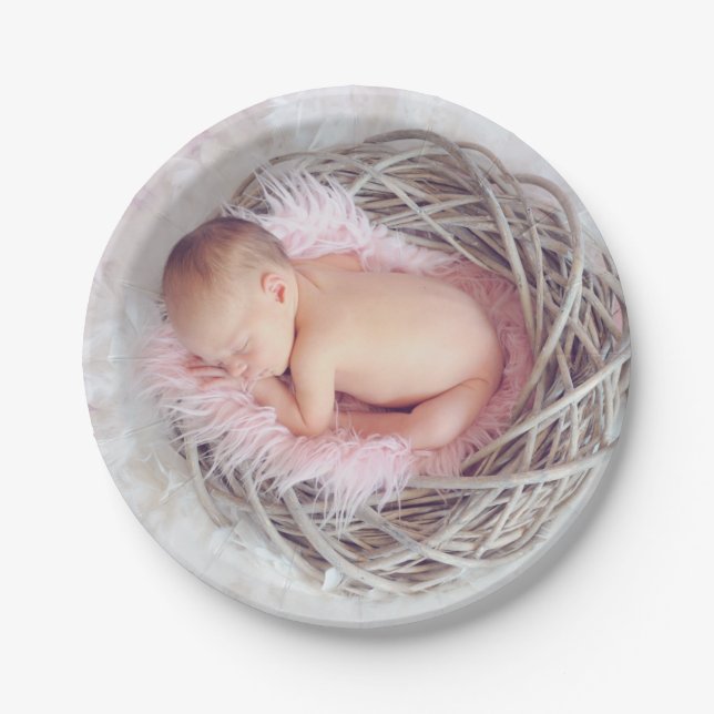 Papiertüte für Babys Pappteller (Vorderseite)