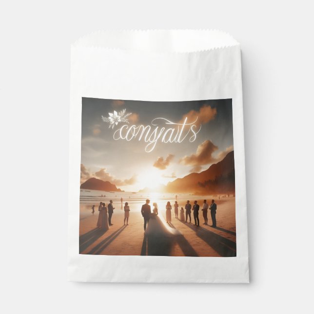 Papiertüte für Glückwünsche Geschenktütchen (Vorderseite)