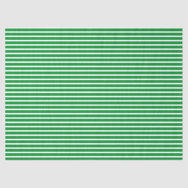 Papiertüte für grüne Streifen Seidenpapier (Vorderseite)