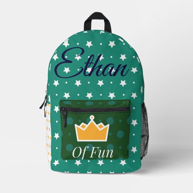 Papiertüten Bedruckter Rucksack (Vorderseite)