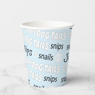 Papiertüten "Snips and Snails" 8 oz. Pappbecher