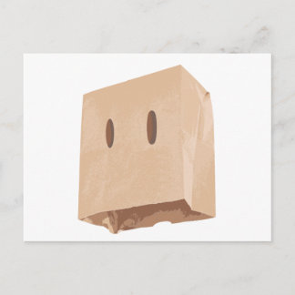 Papiertütenmaske Postkarte