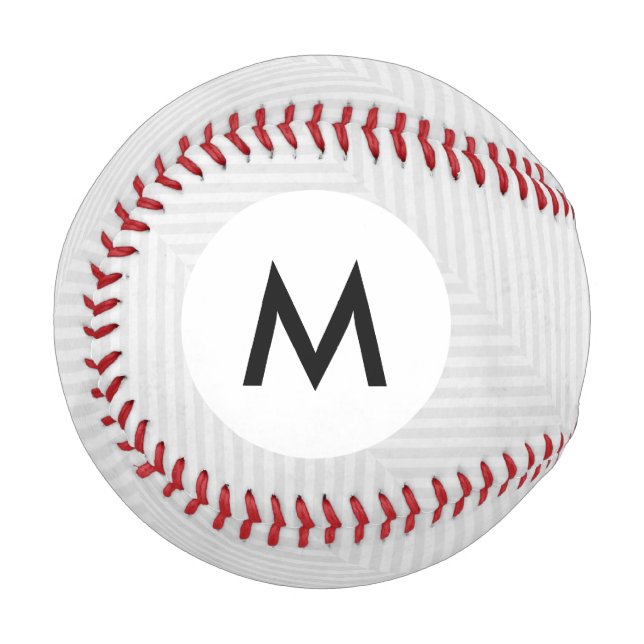 Papieruntergrund für Streifen in Monogramm Baseball (Vorderseite Links)