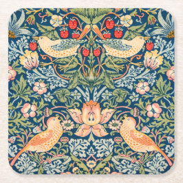 PAPIERUNTERSETZER : WILLIAM MORRIS, STRAWBERRY THI RECHTECKIGER PAPPUNTERSETZER