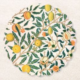 PAPIERUNTERSETZER WILLIAM MORRIS YELLOW "POMEGRANA UNTERSETZER