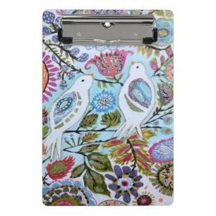 Papiervögel I Mini Klemmbrett