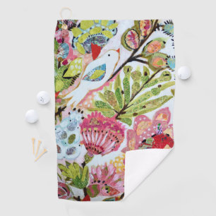 Papiervögel II Golfhandtuch