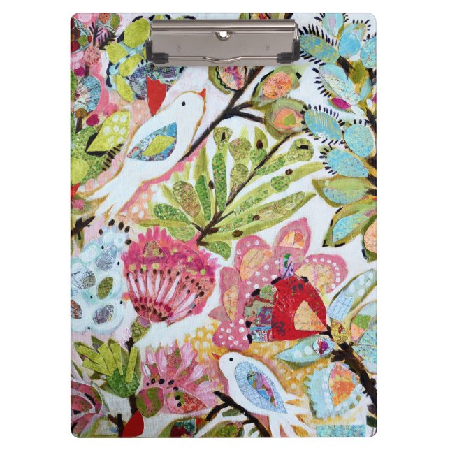 Papiervögel II Klemmbrett (Vorderseite)