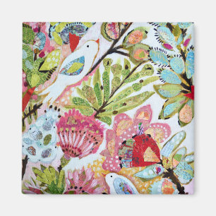 Papiervögel II Magnet