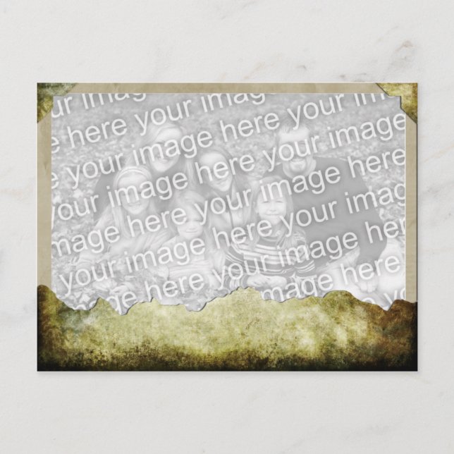 Papiervorlage Postkarte (Vorderseite)