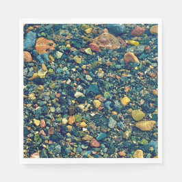 Papierwaren, Party, Hübsche Kiesel Serviette