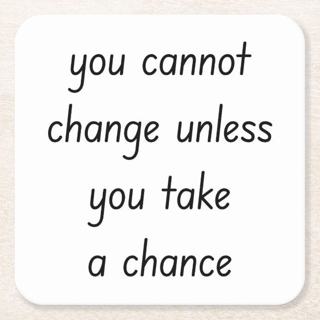 Papierwechsel-Untersetzer Rechteckiger Pappuntersetzer (Vorderseite)