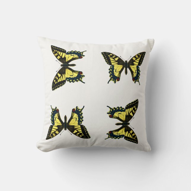 Papilio machaon - Old World Swallowtail Butterfly Kissen (Vorderseite)