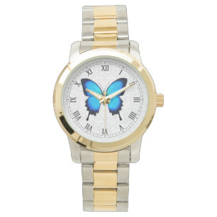 Papilio Ulysses Blue Butterfly Watch Armbanduhr