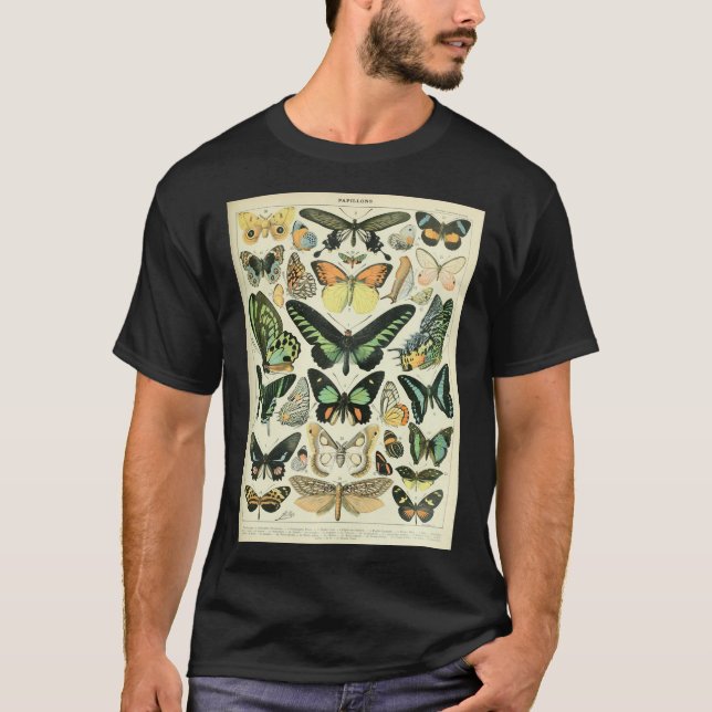 Papillen oder Schmetterlinge von Adolphe Millot Sc T-Shirt (Vorderseite)