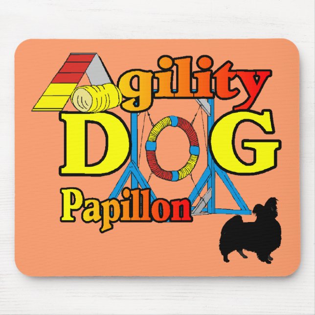 Papillon_Agility Geschenke Mousepad (Vorne)
