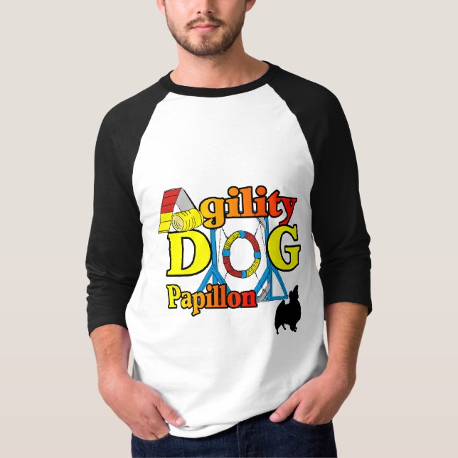 Papillon_Agility Geschenke T-Shirt (Vorderseite)